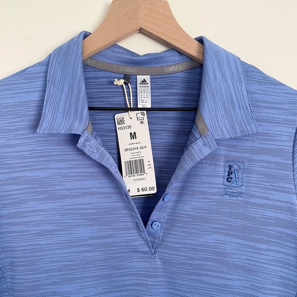 Adidas Women's Golf Blue TPC Sawgrass Polo - Picture 2 of 5